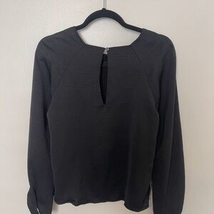 Satin silky business long sleeve blouse